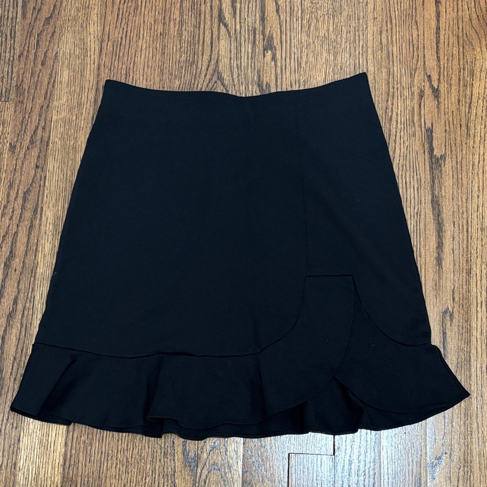 LOFT Elegant Black Asymmetrical Skirt